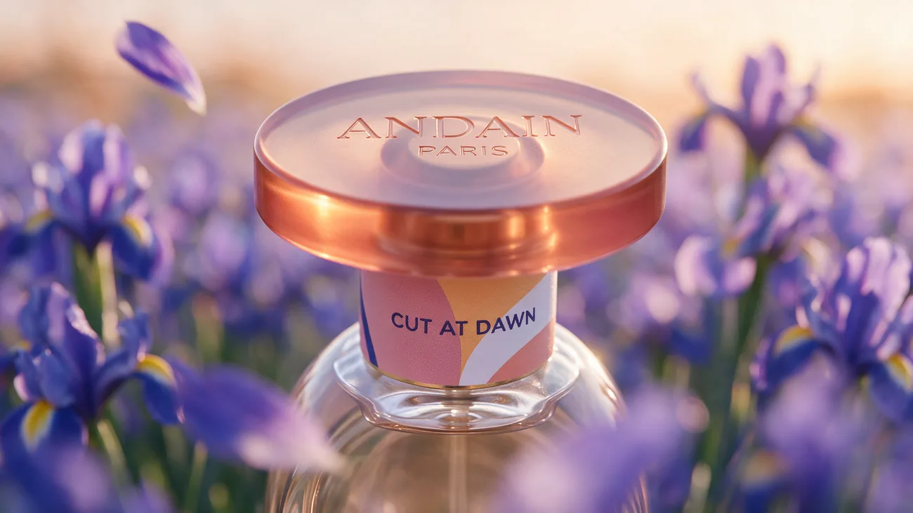 Macro on the copper cap, the label reading Cut at Dawn.